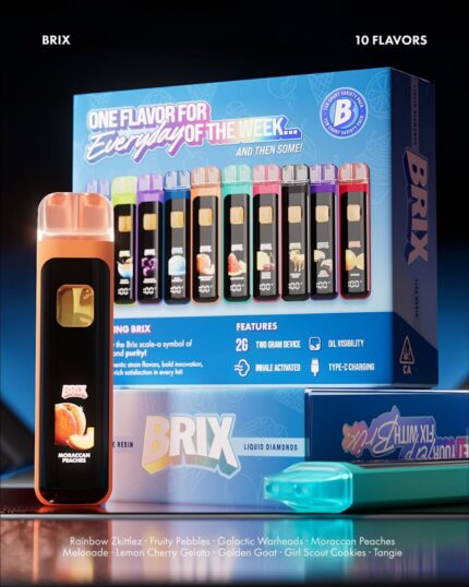 Brix 2g Disposable Vape | 10 Flavor Variety Pack | Premium Live Resin Device